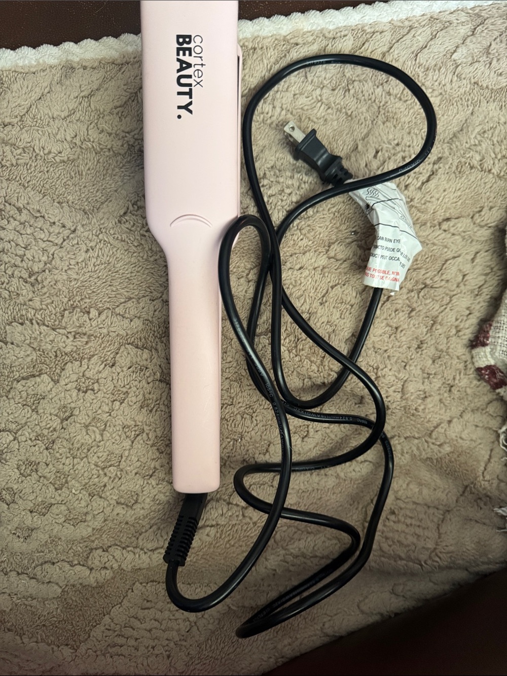 Pink Ceramic Hair Straightening Brush - Smooth Styling